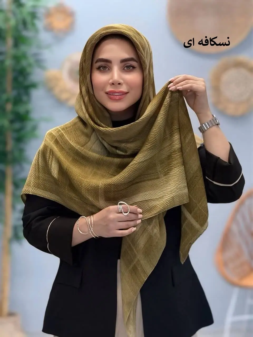 3456-روسری پلیسه الهام